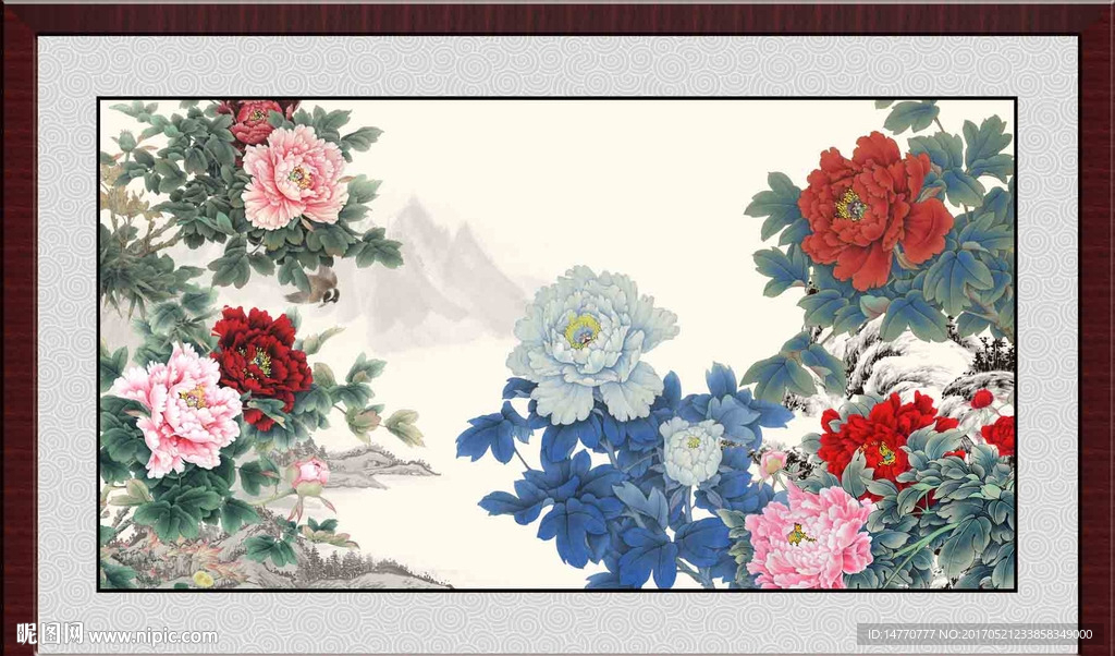 国画牡丹