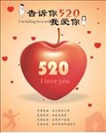 520我爱你海报