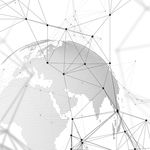 科技地球现代几何线条矢量素材