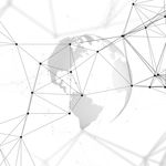 科技地球现代几何线条矢量素材