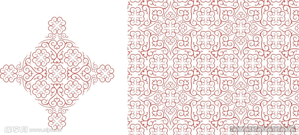 花底纹 花纹底