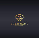 金色logo设计