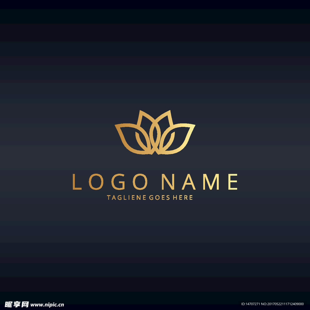 金色logo设计