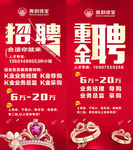 招聘喜庆珠宝展架设计