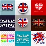 多款创意英国旗帜图标矢量素材