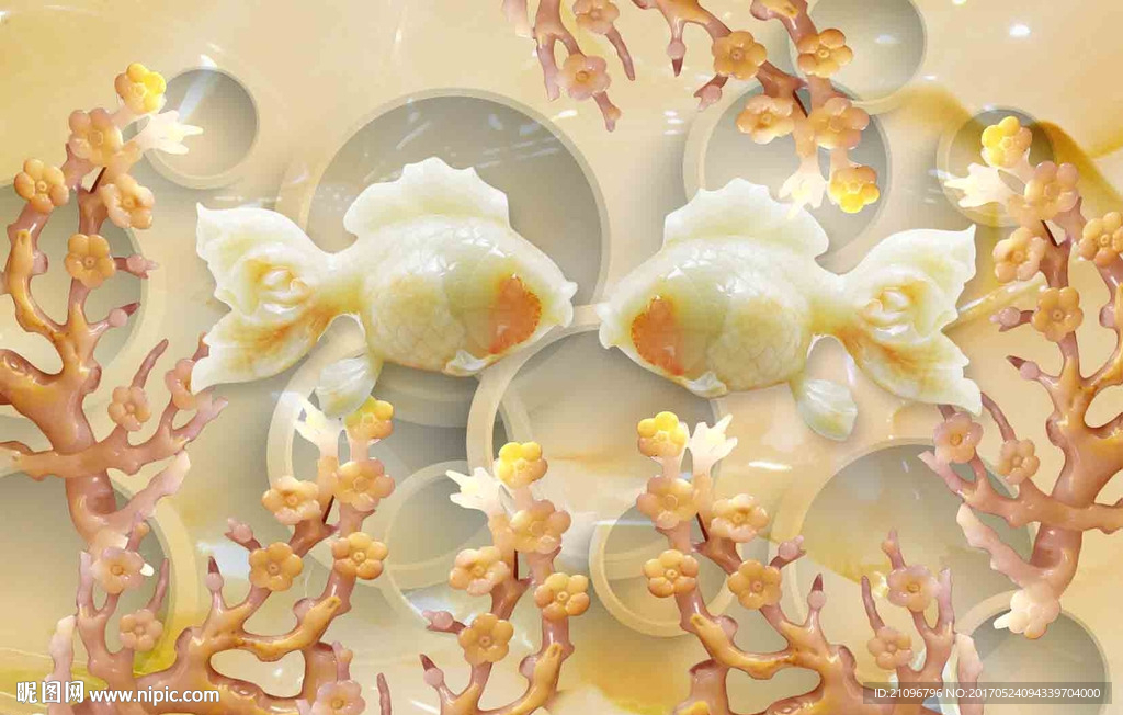 3d玉雕背景墙