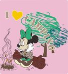 迪斯尼米妮和花