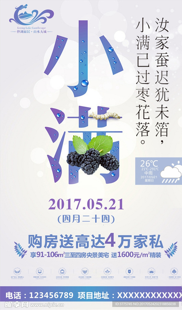 2017小满房地产海报设计