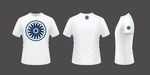 原创白色短袖T恤日式图案