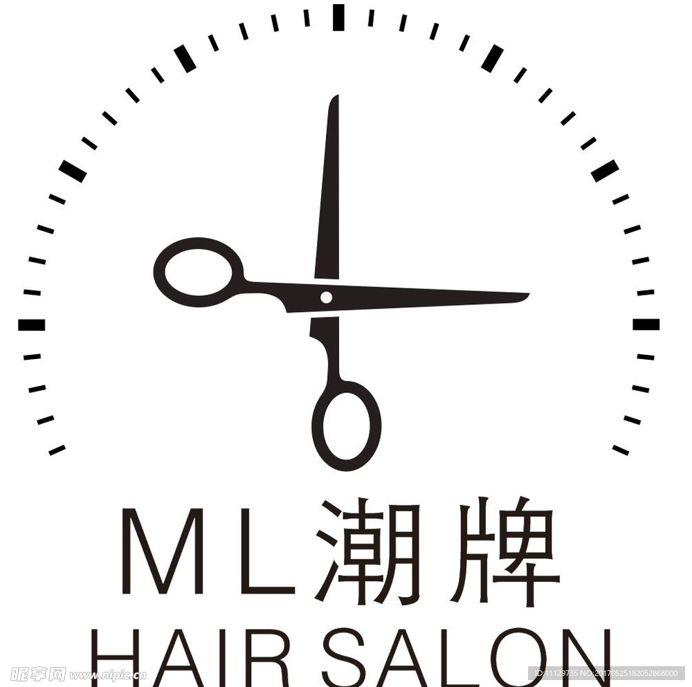 美容美发 logo  ML