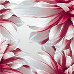 红色渐变大丽花矢量素材