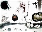 水墨画素材