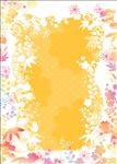 黄色花底纹
