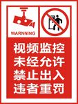 视频监控未经允许禁止出入