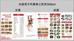 花千代烤鱼菜单