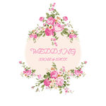 手绘婚礼logo