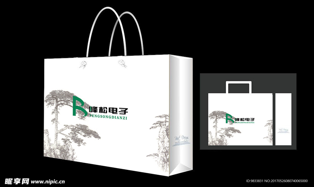 礼品袋模板（平面图）