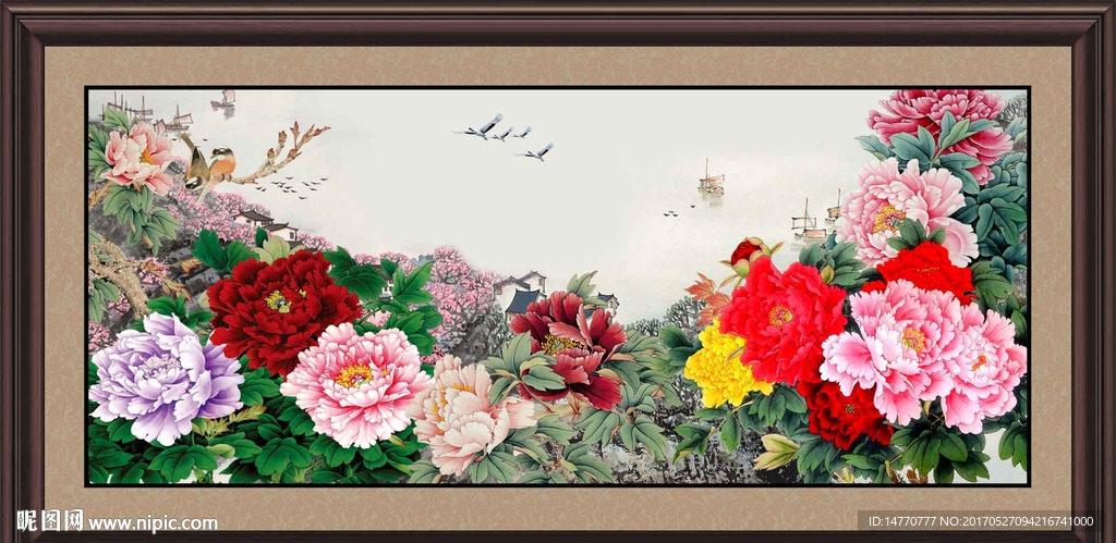 国画牡丹