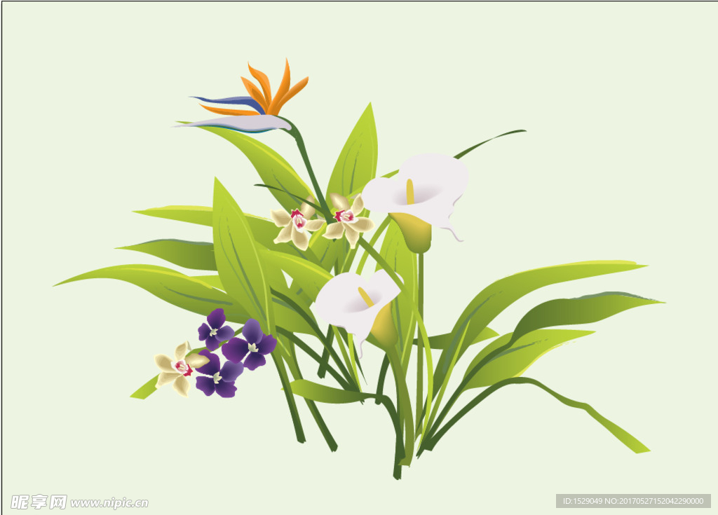 抽象花