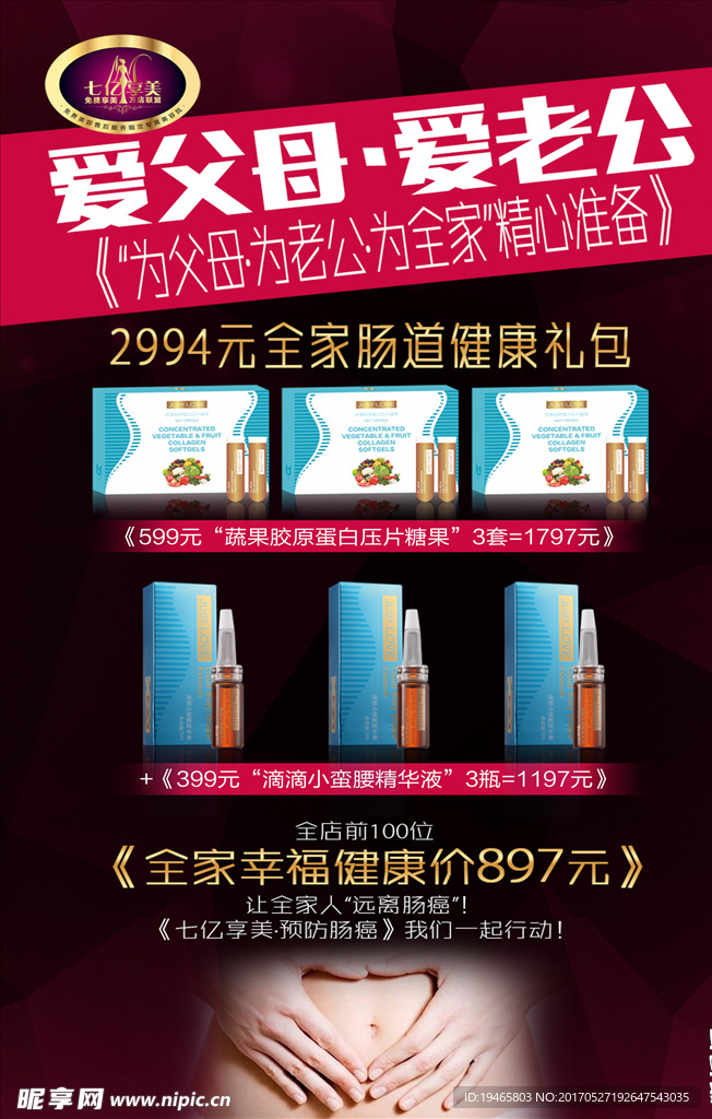肠道健康宣传海报