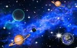 大气梦幻银河星空星云吊顶天顶壁