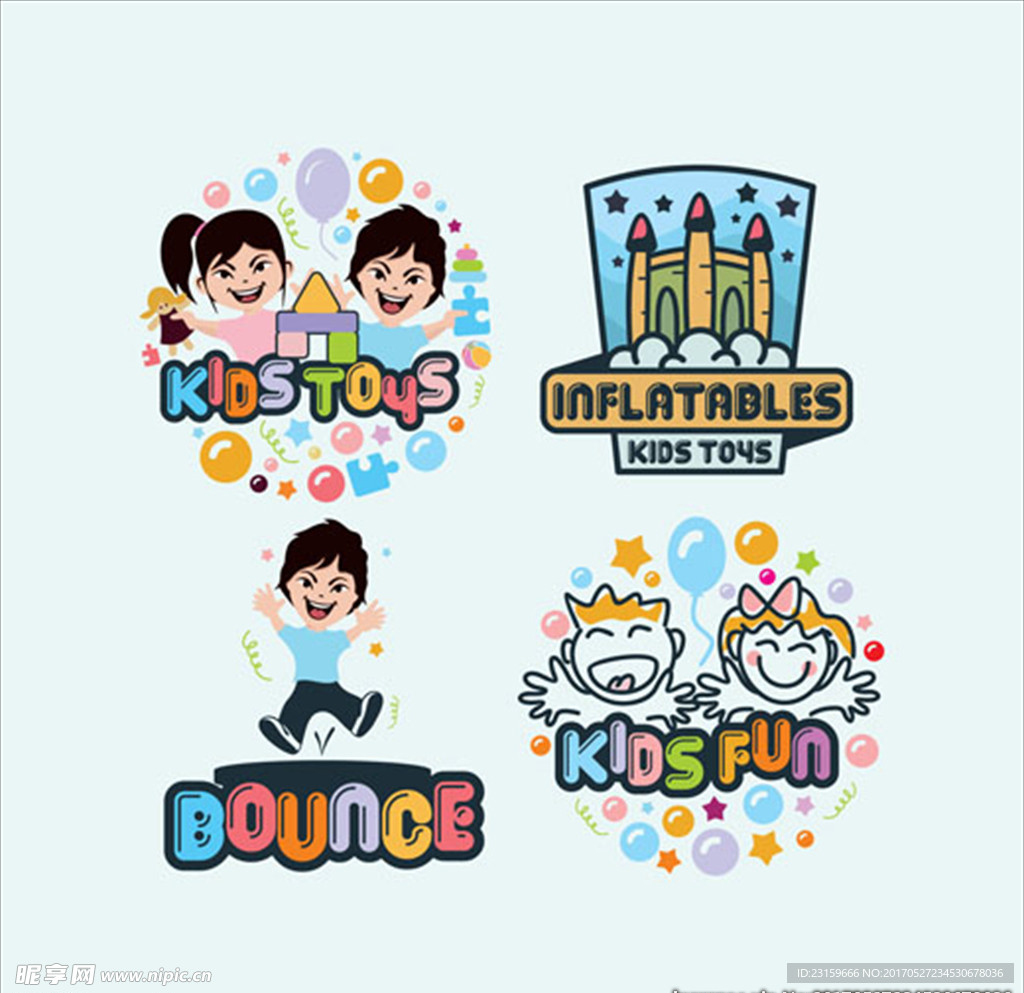 母婴店童装游乐园标志LOGO