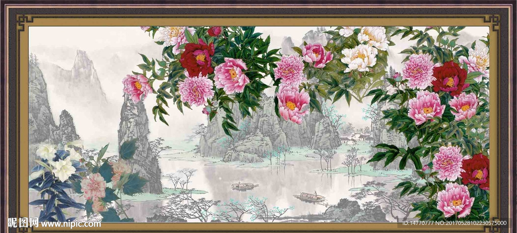 国画牡丹