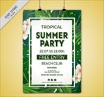 热带夏季聚会海报