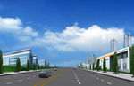 道路效果图