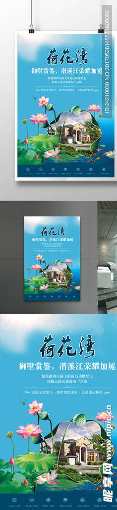 河景荷花湾地产海报