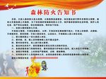森林防火牌