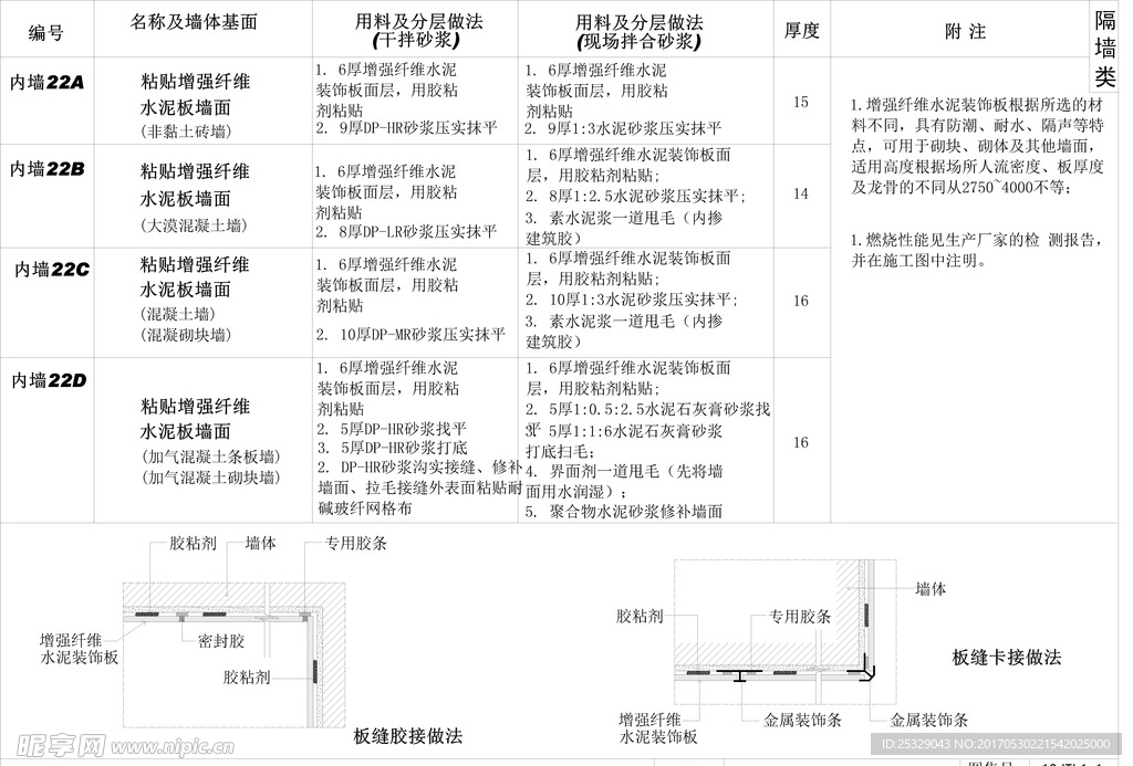 粘贴增强纤维水泥板墙面施工工艺