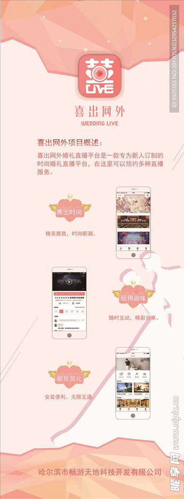 喜出网外易拉宝