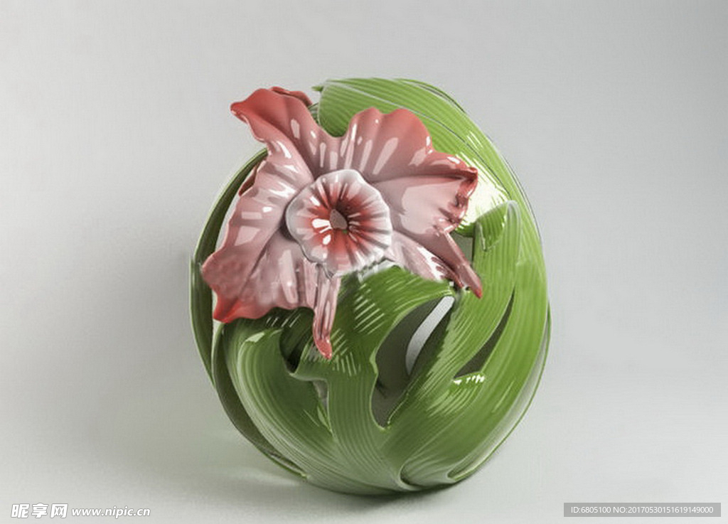 瓷器花瓶艺术品模型
