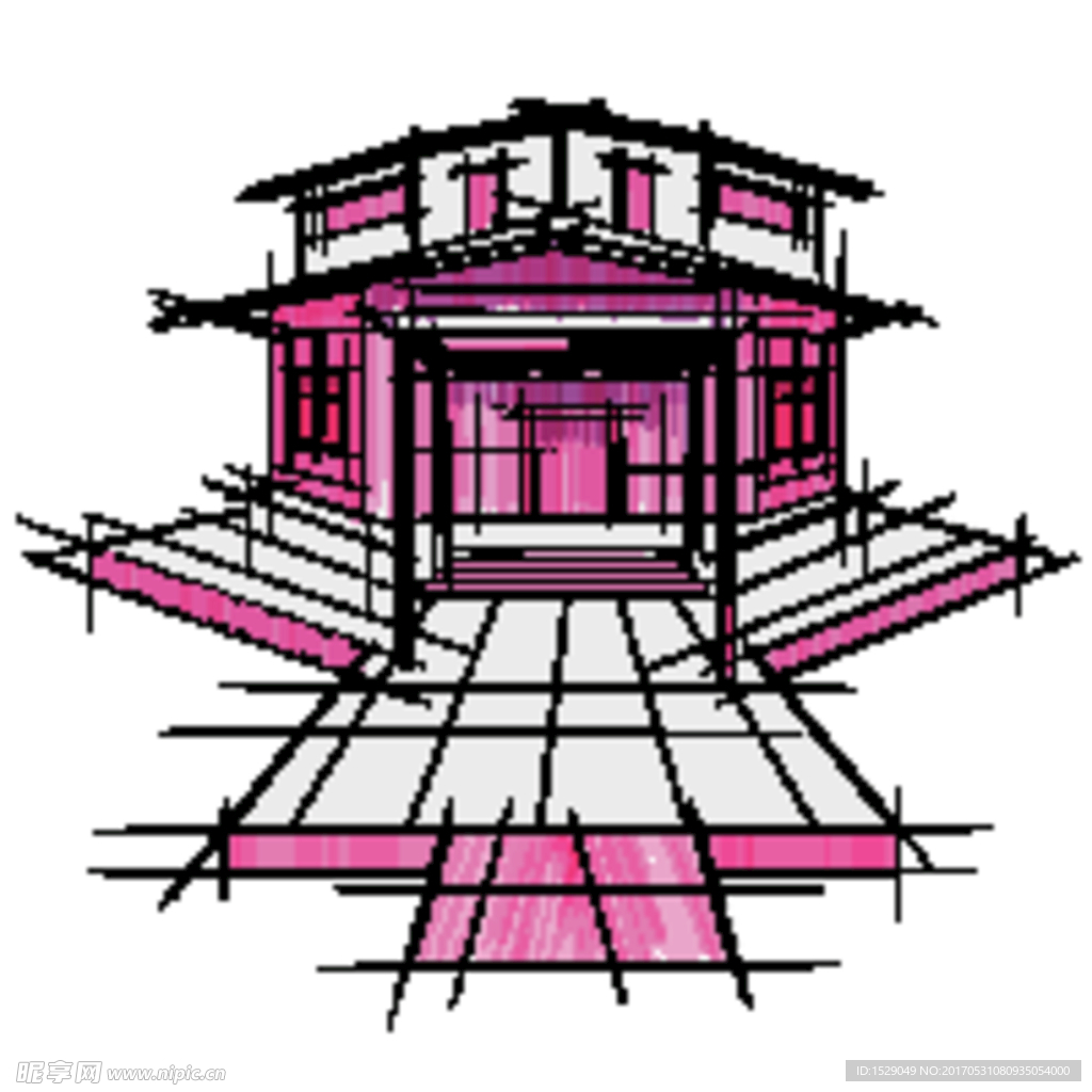 建筑线稿图