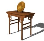 su家具模型  中式案台