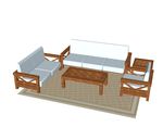 su家具模型 中式沙发套组