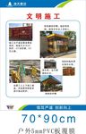 文明施工展板