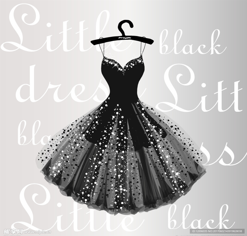 黑色晚礼服裙子