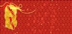 新年金币红色BANNER背景