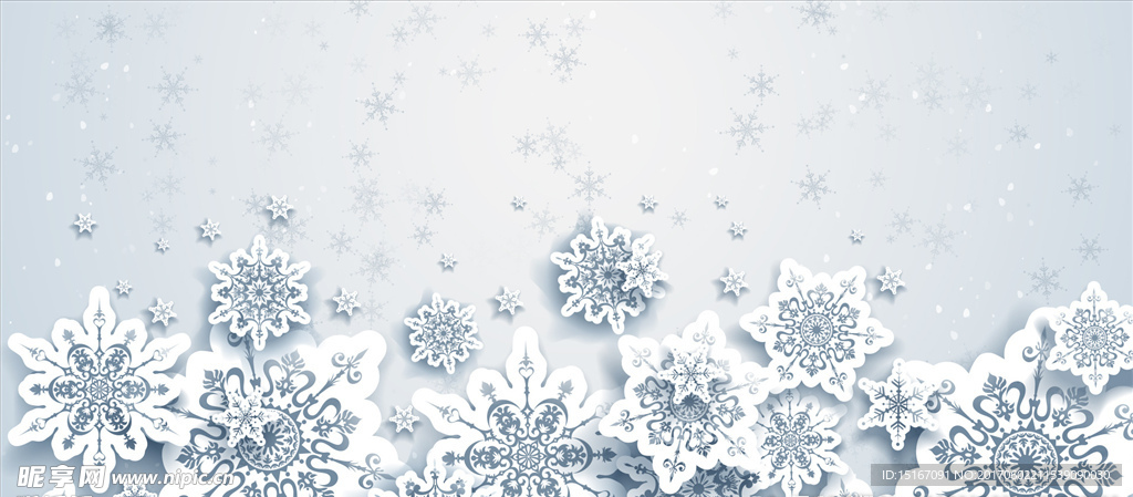 雪花纹理灰色BANNER背景