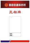 亮相牌