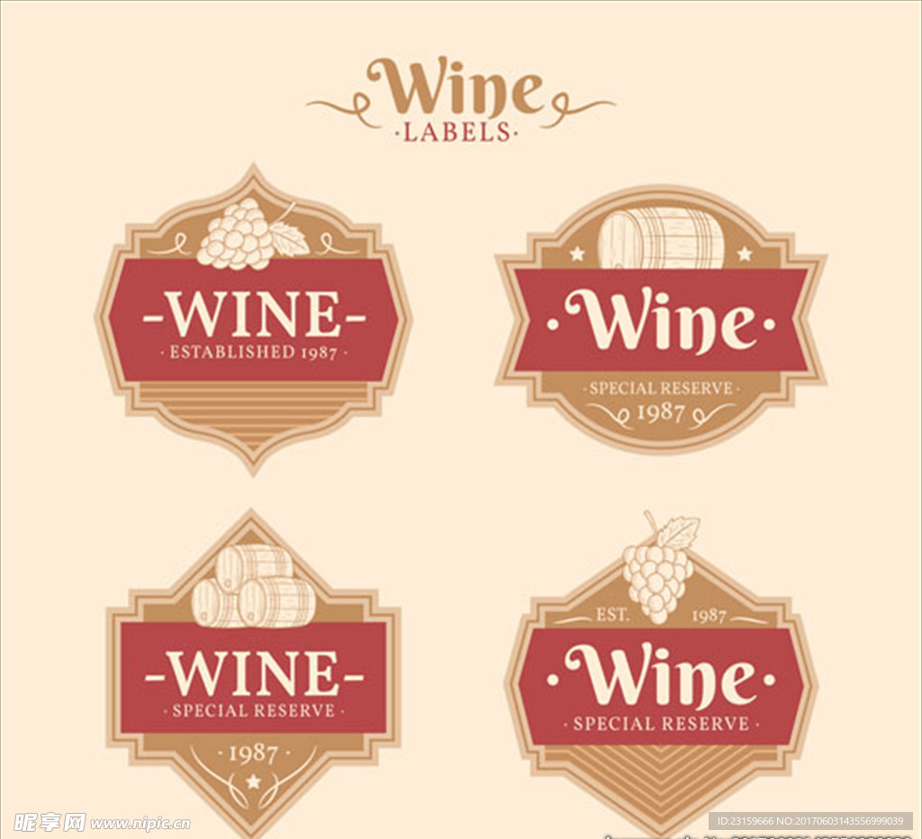 葡萄酒标签收藏