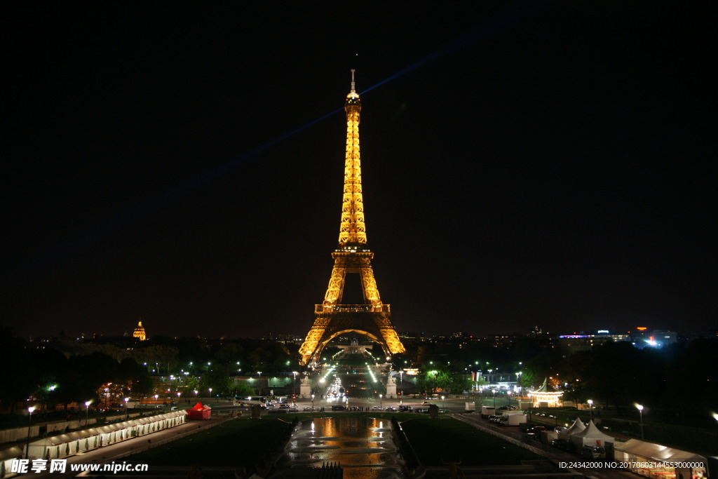 法国埃菲尔铁塔夜景