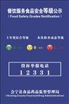 餐饮服务食品安全等级公示