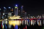 新加坡商业街夜景