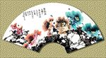 花开富贵扇面设计图