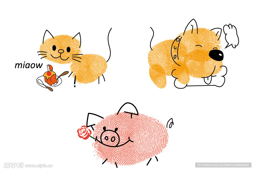 猫 狗 猪