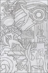 运动抽象画 体育浮雕设计