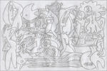 抽象人物画 抽象浮雕